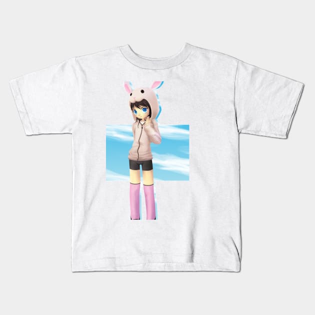 Bunny in the sky Kids T-Shirt by MauroPeroni